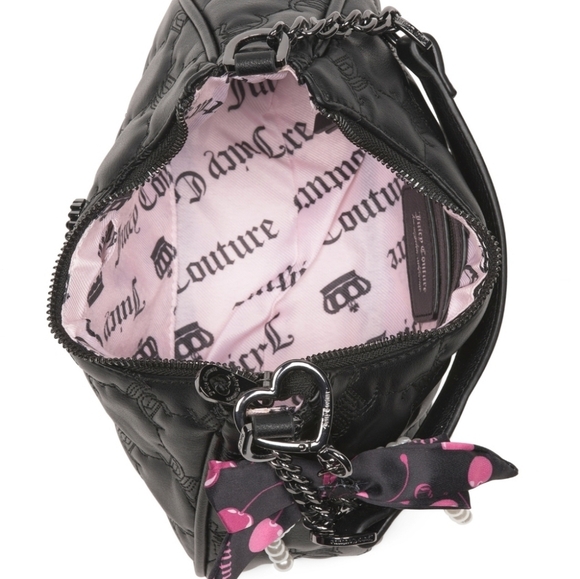 🔹️JUICY COUTURE 🔹️Liquorice Tie The Knot Crossbody Bag - Picture 3 of 5